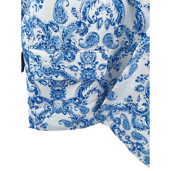 Marc New York Blue and White Patterned Jacket - Picture 12 of 15